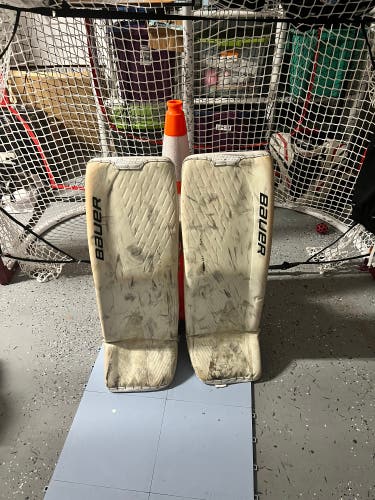34" Bauer  Ultrasonic Goalie Leg Pads Used