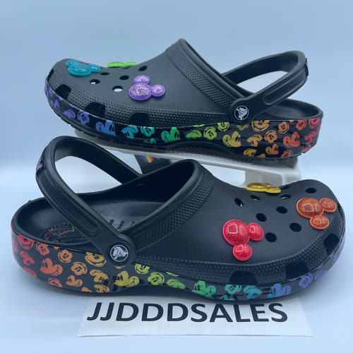 Crocs x Disney Rainbow Pride Celebration Mickey Mouse Classic Clog Size Men’s 11.