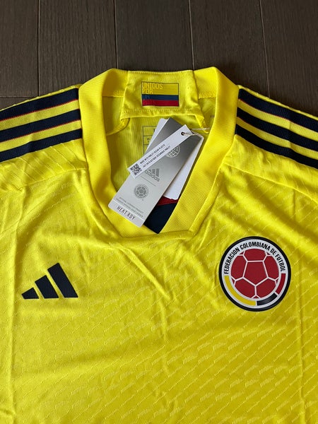  adidas Men's Colombia Home Authentic Soccer Jersey