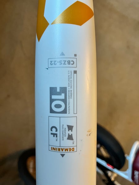 Used USSSA Certified 2022 DeMarini Composite CF Bat (-10) 18 oz 28"