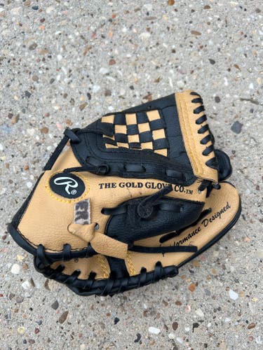 Tan Used Youth Rawlings Player series Right Hand Throw Baseball Glove 9" OA3