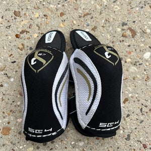 Used Large Reebok Sidney Crosby 87 Hockey Youth Elbow Pads. B R5 S1 L1
