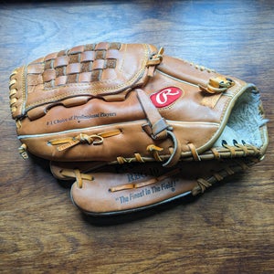 Used Left Hand Throw Rawlings Outfield Player Preferred Baseball Glove 13"