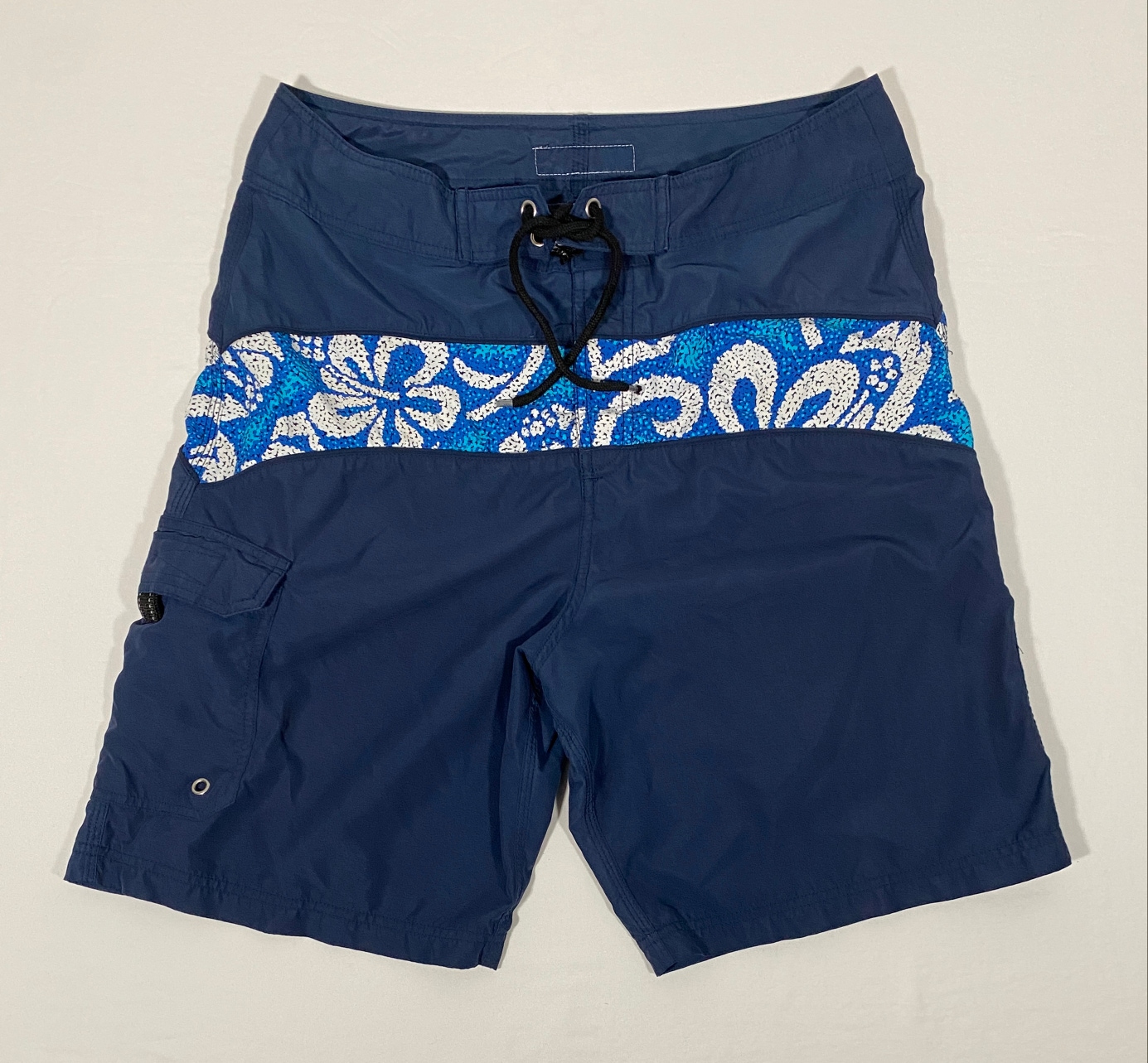 Vintage Sideout Beachwear Men's Size 32 Blue Floral Board Shorts/Swim Trunks