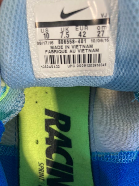 Blue Adult Used Women's Men's 9.0 (W 10.0) Nike Shoes