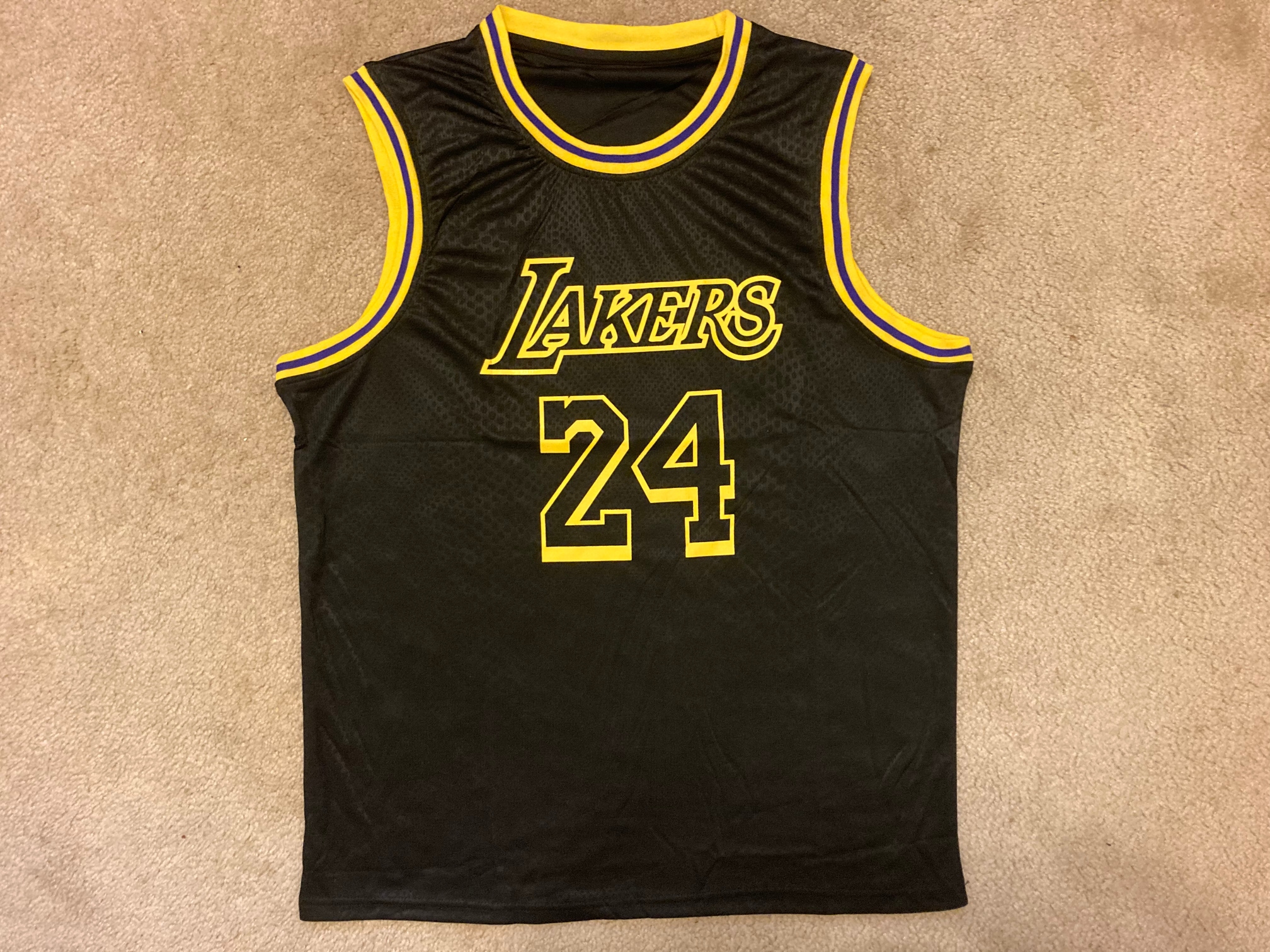 Men's Kobe Bryant Jersey - S-XL - Black - Lakers