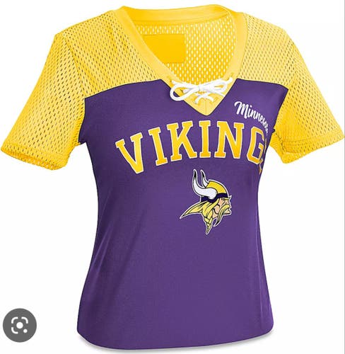 NFL Women's T-Shirt Minnesota Vikings Sz S