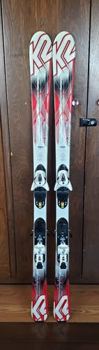 153 ADULT Skis K2 AMP STRIKE w/SALOMON Z12 BINDINGS *USED* CLEANED*READY TO USE