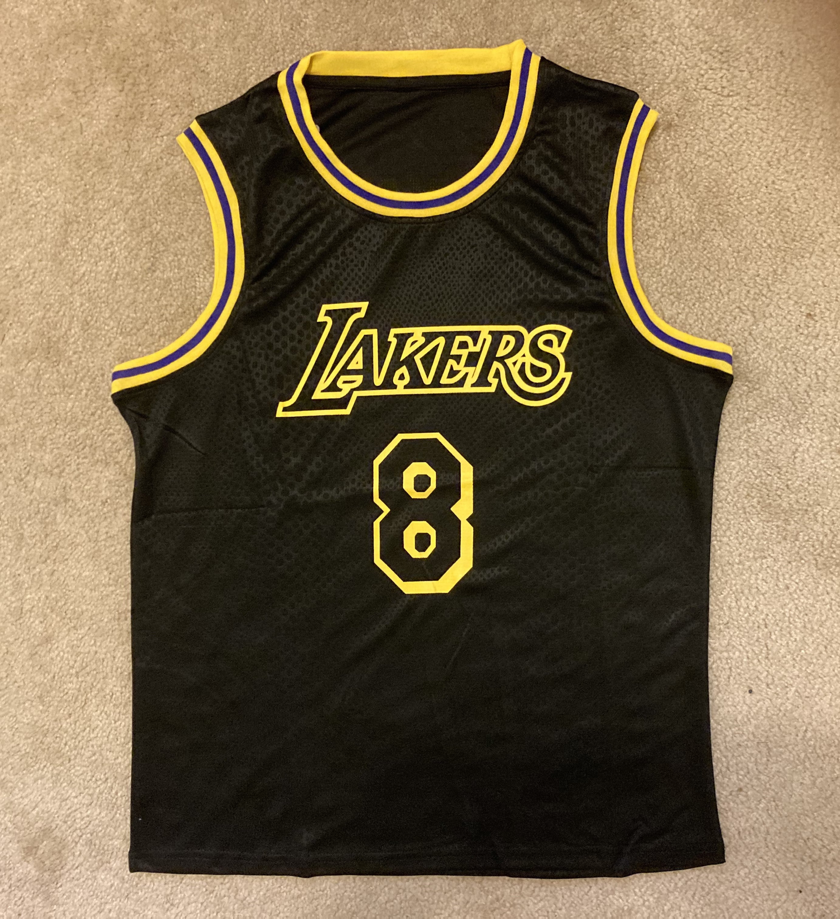 Men 8 Kobe Bryant Jersey Black Christmas Los Angeles Lakers Swingman Jersey