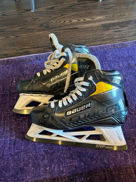 Used Bauer Regular Width Size 9 Supreme 3S pro Hockey Goalie Skates