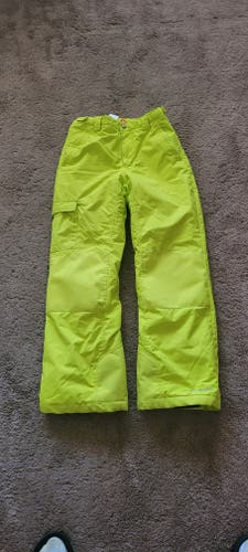 Columbia Ski Pants-Yellow Unisex Youth -Used Large