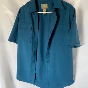 Saint John’s Bay Men's Small Blue Fishing Shirt