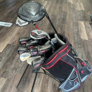 Complete Set of Callaway Golf Clubs + Stand Bag