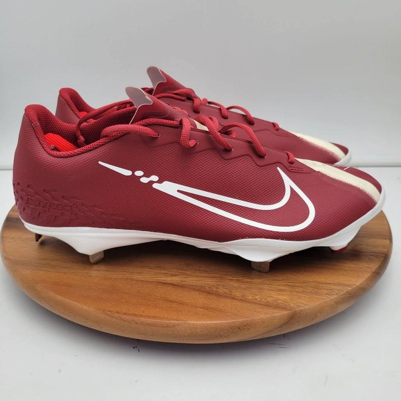 Nike, Shoes, Nike Lunar Vapor Ultrafly Elite 2 Baseball Cleats White Red  Ao7946162 Us15