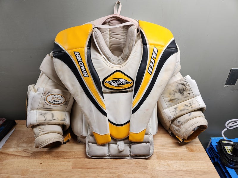 Chest and Arm Protectors - Brown Hockey