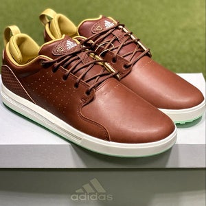 Adidas Flopshot Mens Leather Golf Shoes GY8523 Brown 10.5 Medium (D) New #83039