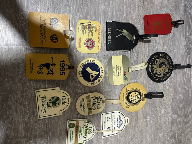 Golf bag club tag 13 pc