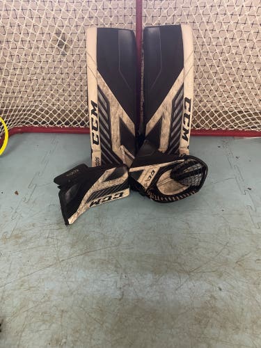 Used 33" CCM Pro Stock Axis Pro Goalie Leg Pads