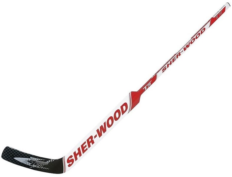 2 Sherwood T70 composite goal stick left 25" PP41 red new senior hockey goalie