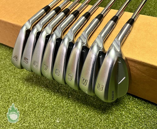 Used Right Handed Ping Blue Dot i525 Irons 4-PW/UW X100 X-Stiff Steel Golf Set