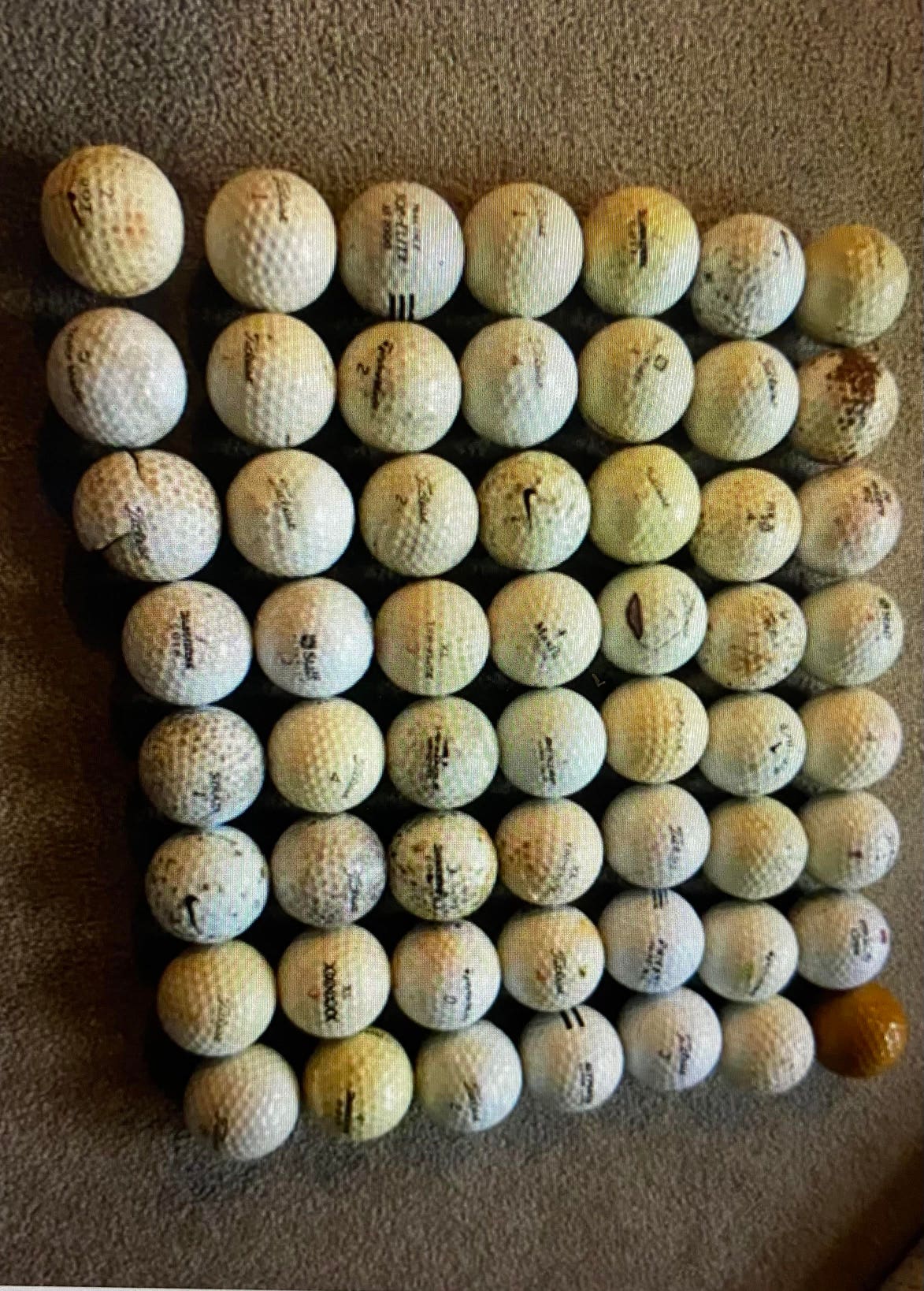 Very Cheap 50 Used Golf Balls Poor Condition