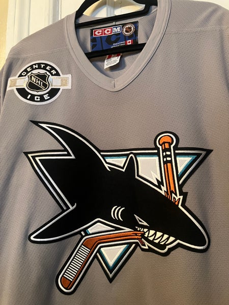 San Jose Sharks Authentic CCM Game Jersey Size Medium