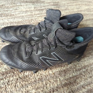Black Adult Used Men's Size 13 Molded Cleats New Balance Mid Top Freeze