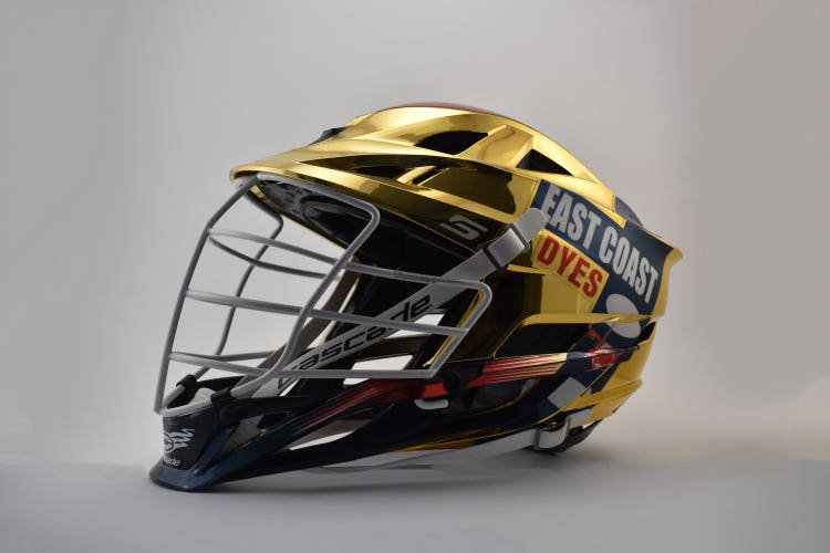 Customized Chrome Gold Cascade S Helmet