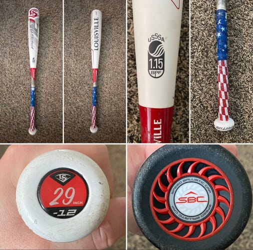 Used USSSA Certified 2020 Louisville Slugger Composite Prime One Bat (-12) 17 oz 29"