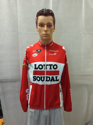 2016 Lotto-Soudal Cycling Jacket Full Zip Vermarc L-4-50