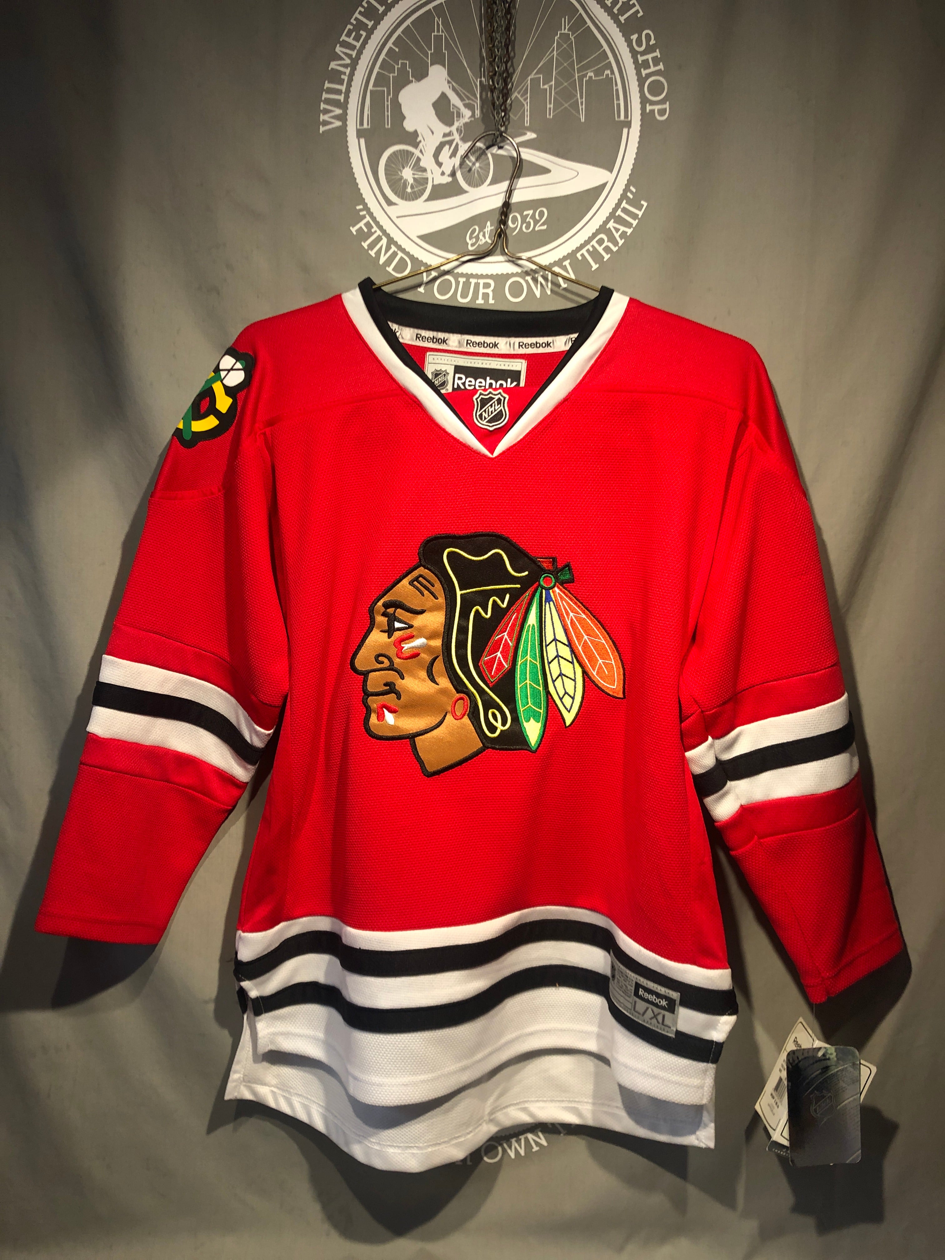 Reebok Chicago Blackhawks NHL Hockey Jersey Red Women L $110