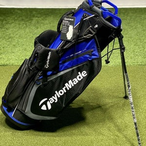 TaylorMade Select Plus Stand Carry Golf Bag Blue/Black 7-Way Divider New #88041