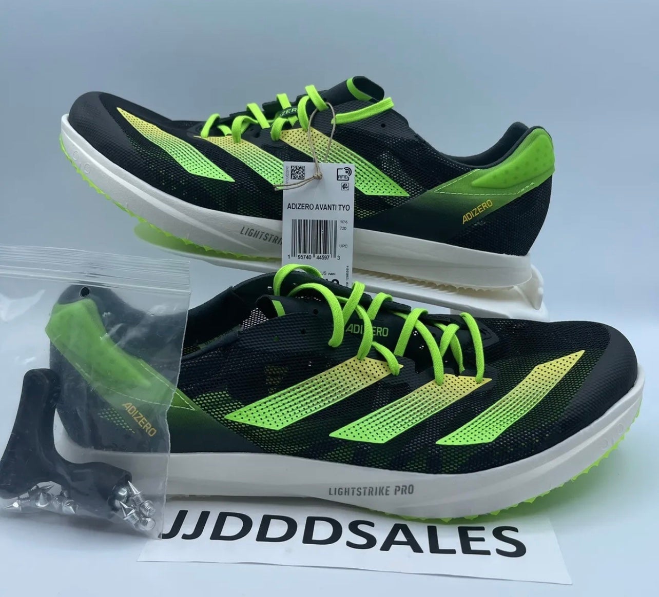 Adidas Adizero TYO Track & Field Shoes Black Green GY8418 $150 | SidelineSwap