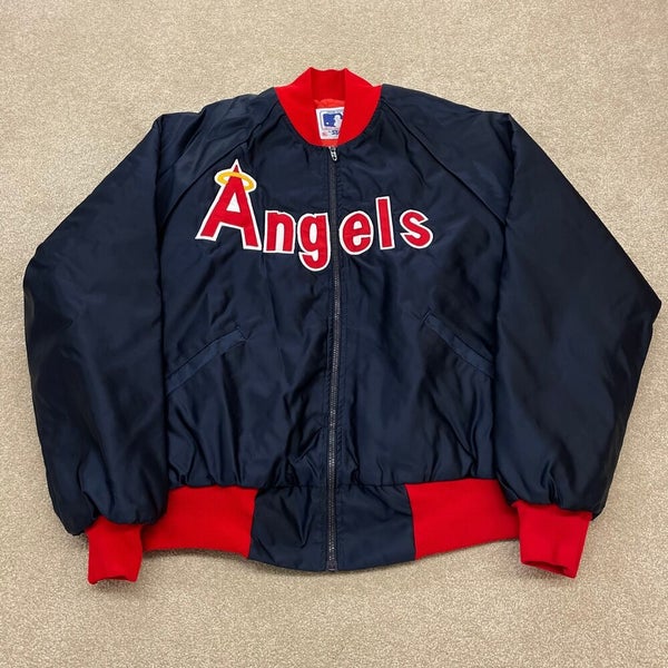 California Angels Jacket Men XL Starter Satin MLB Baseball Vintage 80s Rare  USA
