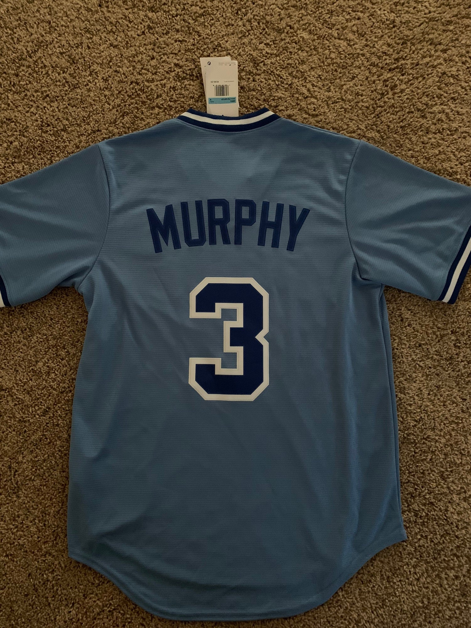 Dale Murphy Men's Atlanta Braves 1982 Throwback Jersey - Light Blue  Authentic