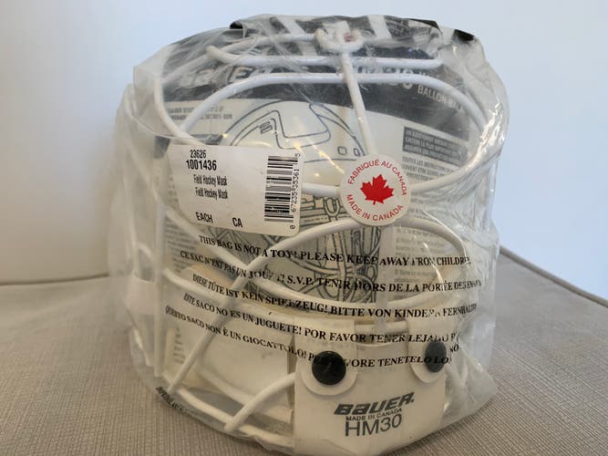 NEW Bauer HM30 Goalie Combo Cage Vintage Cooper Osgood Cloutier Etc Made In Canada Mask