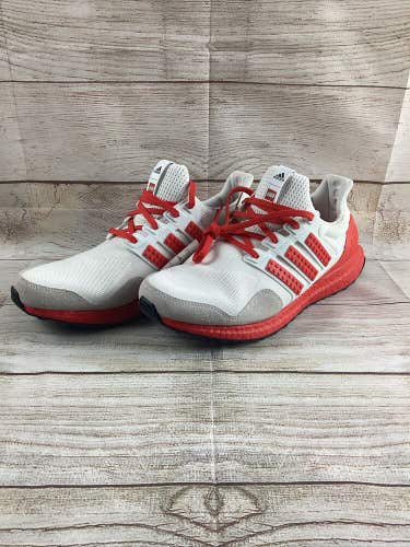 adidas ultraboost dna x lego colors white and red shoes men's size 10 H67955