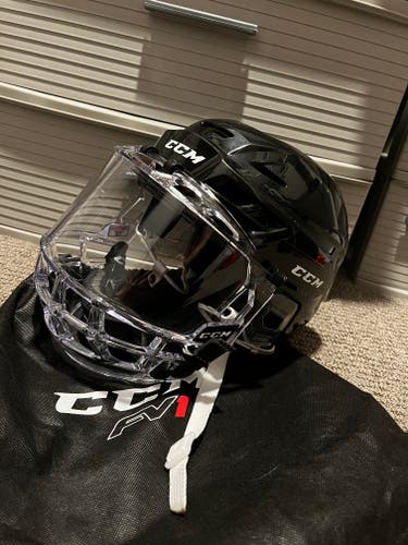 CCM Tacks 310 Helmet (w/ BRAND NEW FV1 CAGE)