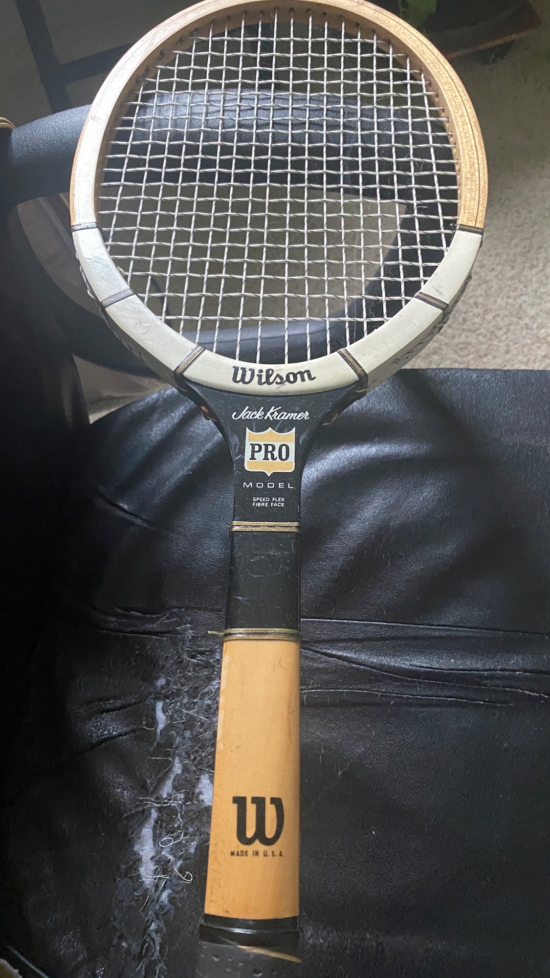 Vintage Wilson Jack Kramer Staff 85 PWS Midsize Tennis Racquet 4 1