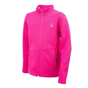 Pink Girl's Youth Spyder Base Layer/Jacket - Size Girl's Medium