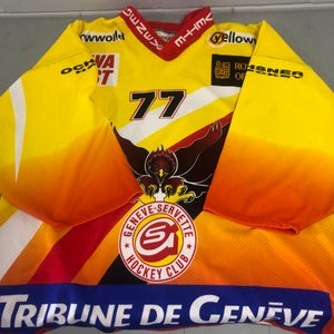 Geneve-Servette Swiss game worn hockey jersey