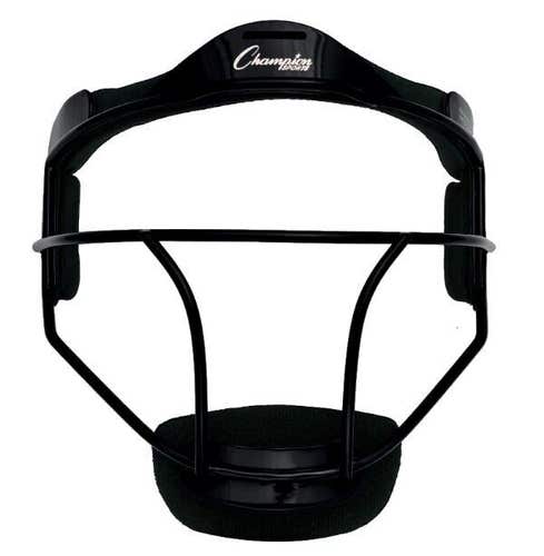 Champion Sports Softball ADULT Pitcher / Fielder Mask, Wide Vision, Black