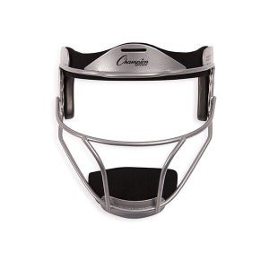 Champion Sports Softball ADULT Pitcher / Fielder Mask, Wide Vision, Silver