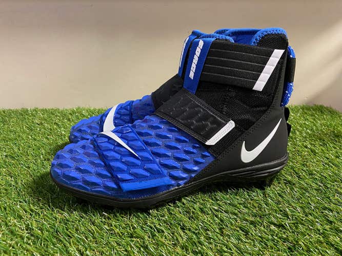 *SOLD* Nike Force Savage Elite 2 TD Black Blue Lineman Cleats Shoes Mens 12 AH3999-004