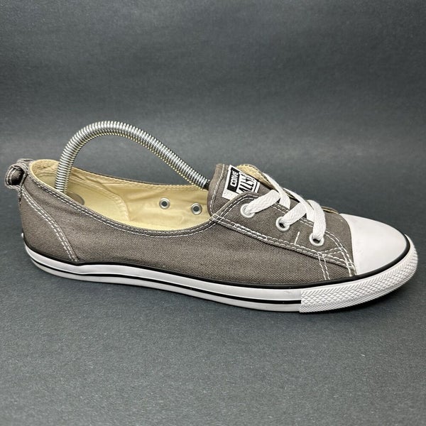 Converse Chuck Taylor All Star Ballet Slip On Shoes 547164F Gray Womens 10 | SidelineSwap