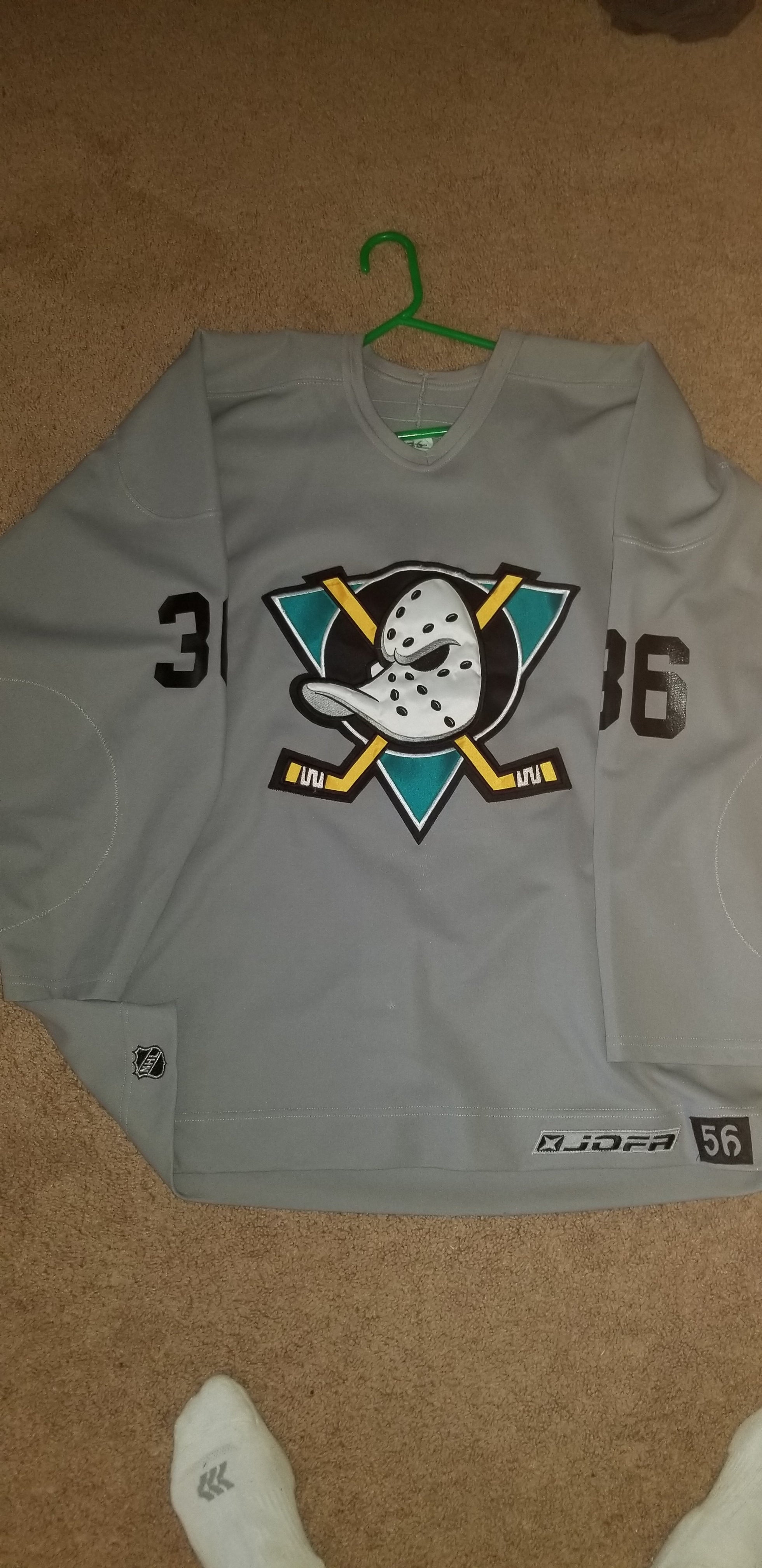 Anaheim Ducks NHL Adidas MIC Team Issued Pro Stock Practice Jersey