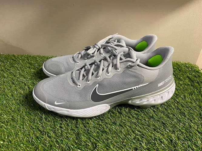 Nike Alpha Huarache Elite 3 Low Baseball Cleats Gray CK0746-002 Mens Size 10 NEW
