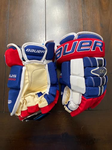 Bauer nexus 4 roll 13 glove red/white/blue