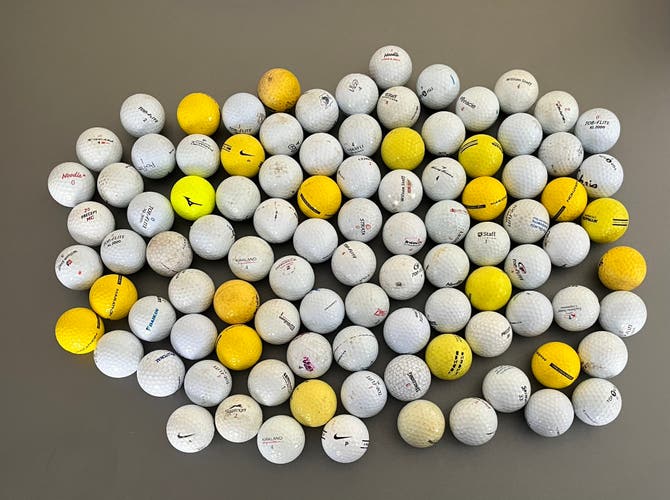 100 assorted GOLF balls - wide Variety (LOTi1)