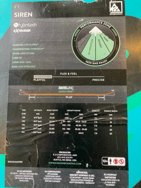 Used K2 Siren 146 CM Snowboard | SidelineSwap | Buy and Sell on
